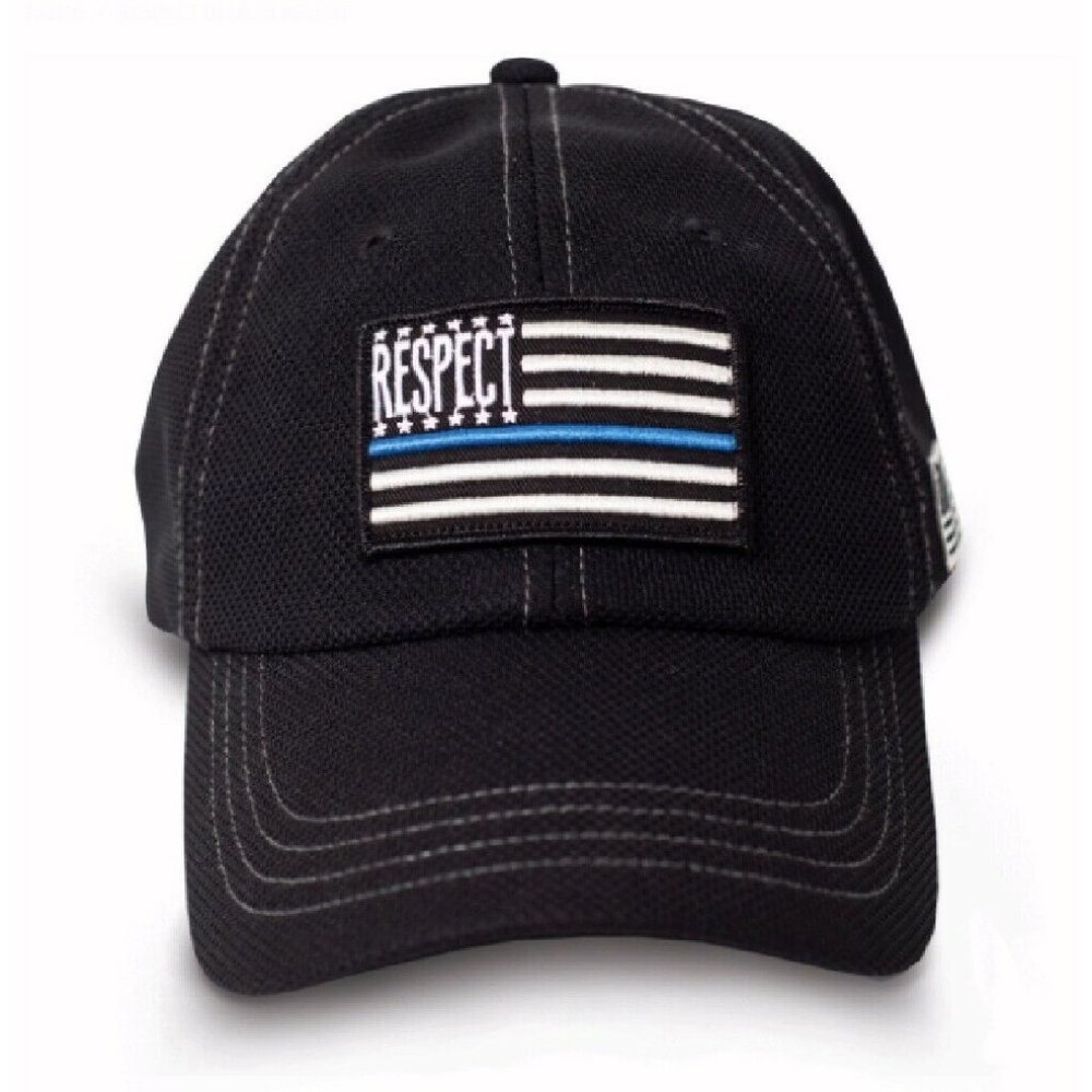 Respect Blue Police Flag Cap Hat Buck Wear - NEW FAST SHIPPING